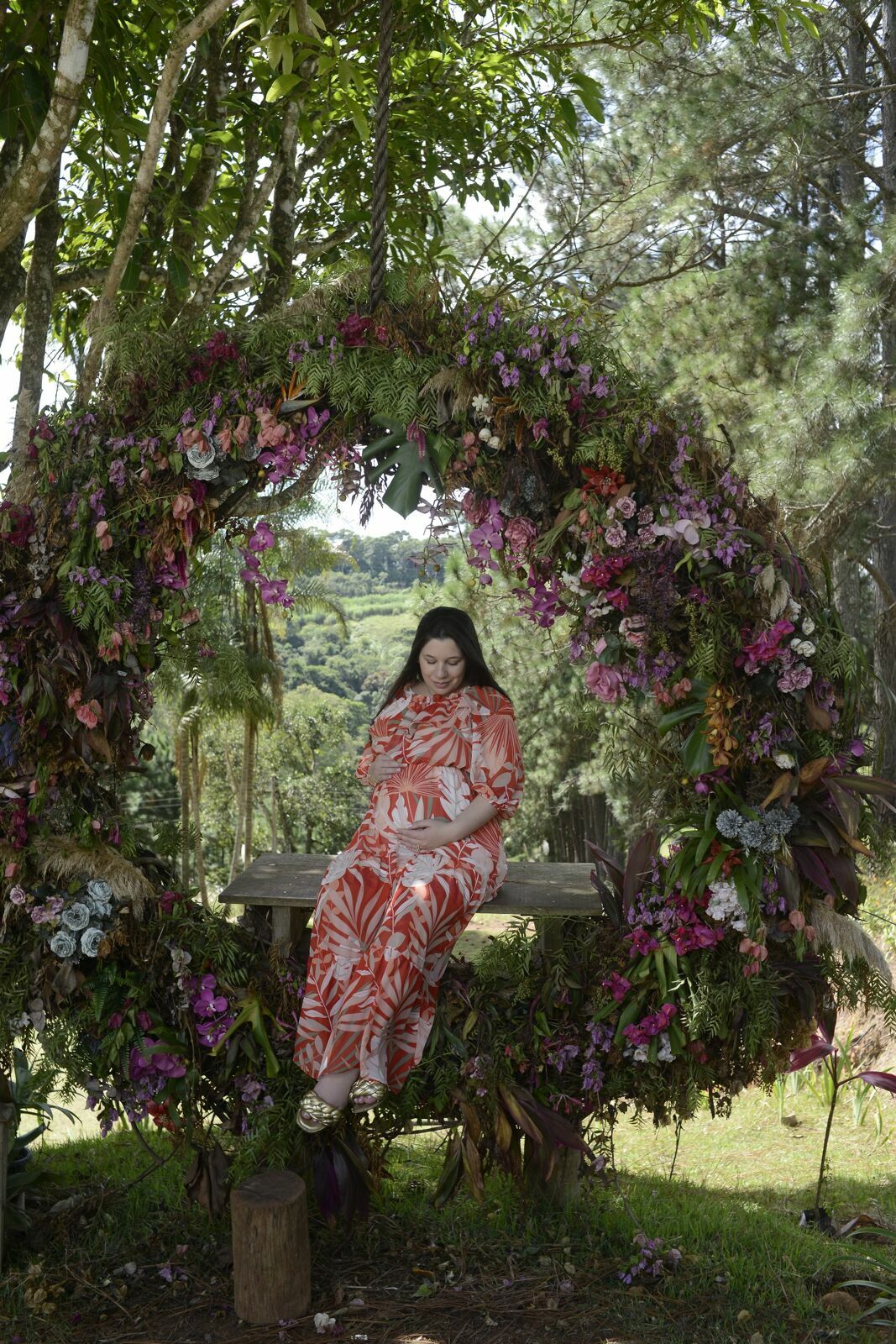 Foto Ensaio Gestante Brenda + Arlley = Otávio - Sitio das Borboletas - Imagem 9